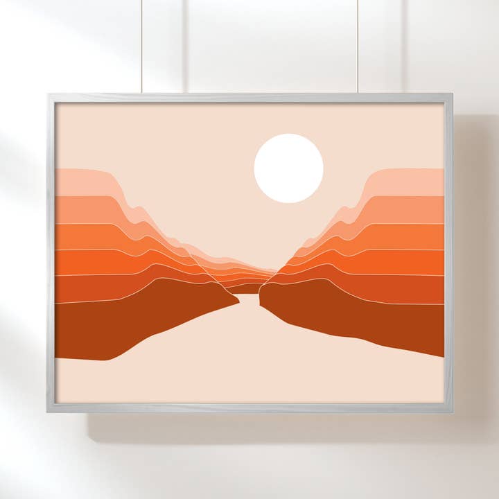 Red Rock Ravine Art Print for wholesale by Circa 78 Designs