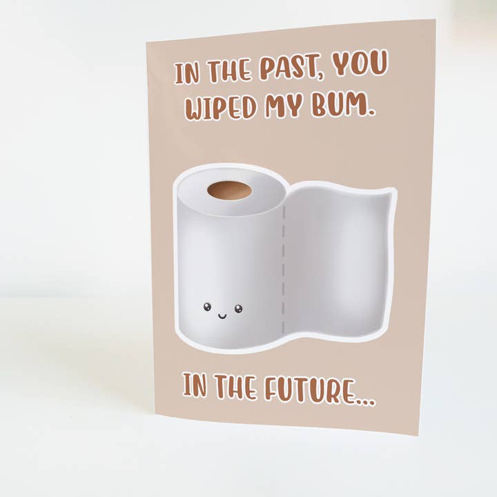 Join The Creative Side – Großhandel Vatertagskarten – Lustige Vatertagskarte „Früher hast du mir den Po gewischt“2