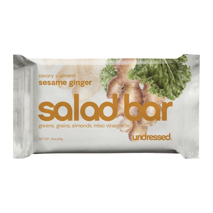 Undressed Snacks - Wholesale Snack Bar - Undressed Savory Salad Bar | Sesame Ginger