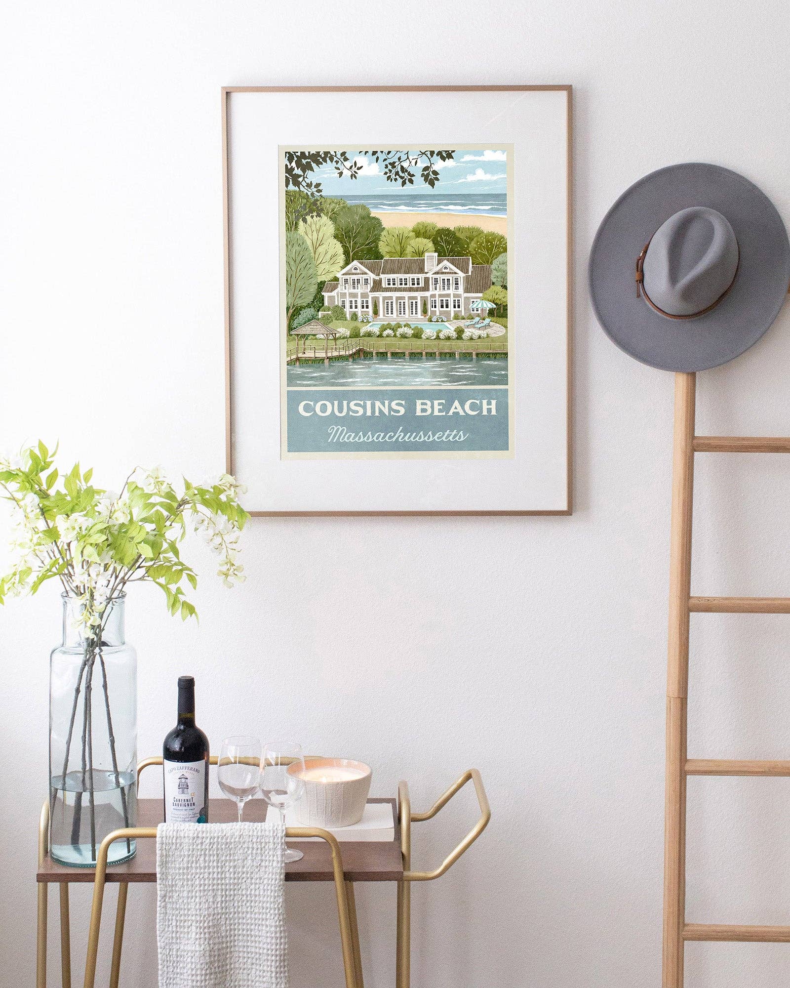 WindowShopGal - Wholesale Art Print - Cousins Beach Travel Poster (for fans of TSITP - The Summer I Turned Pretty)2