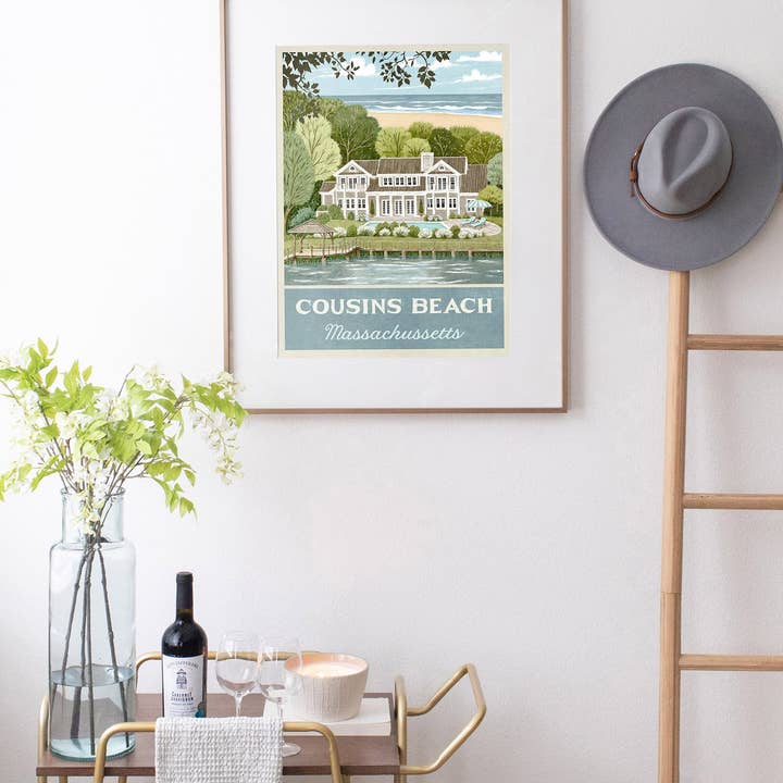 WindowShopGal - Wholesale Art Print - Cousins Beach Travel Poster (for fans of TSITP - The Summer I Turned Pretty)2