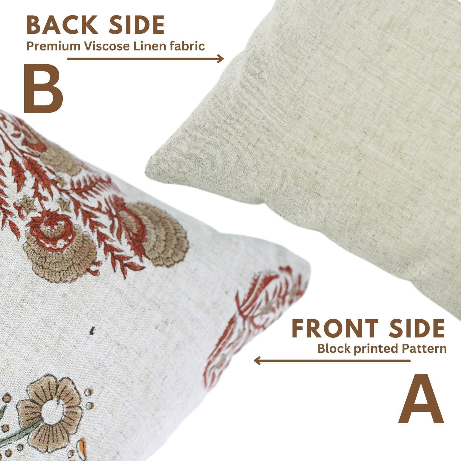 Fabdivine - Wholesale Throw Pillow Cover - Boho Desgin Viscose Linen Pillow Cover - Vanshika Mohini6