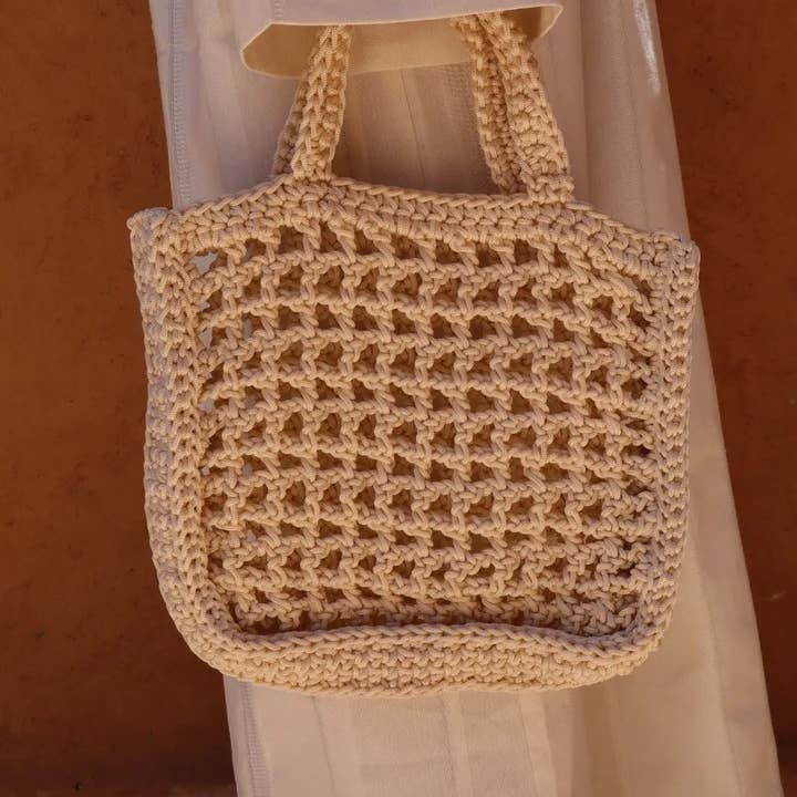 Néda - Wholesale Tote Bag - Women's - Handmade Nylon Crochet Handbag - KARINE (several colors available)1