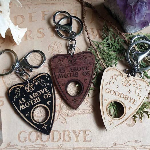 Planchette Keyring & Bag Charm for wholesale by Yiska Designs