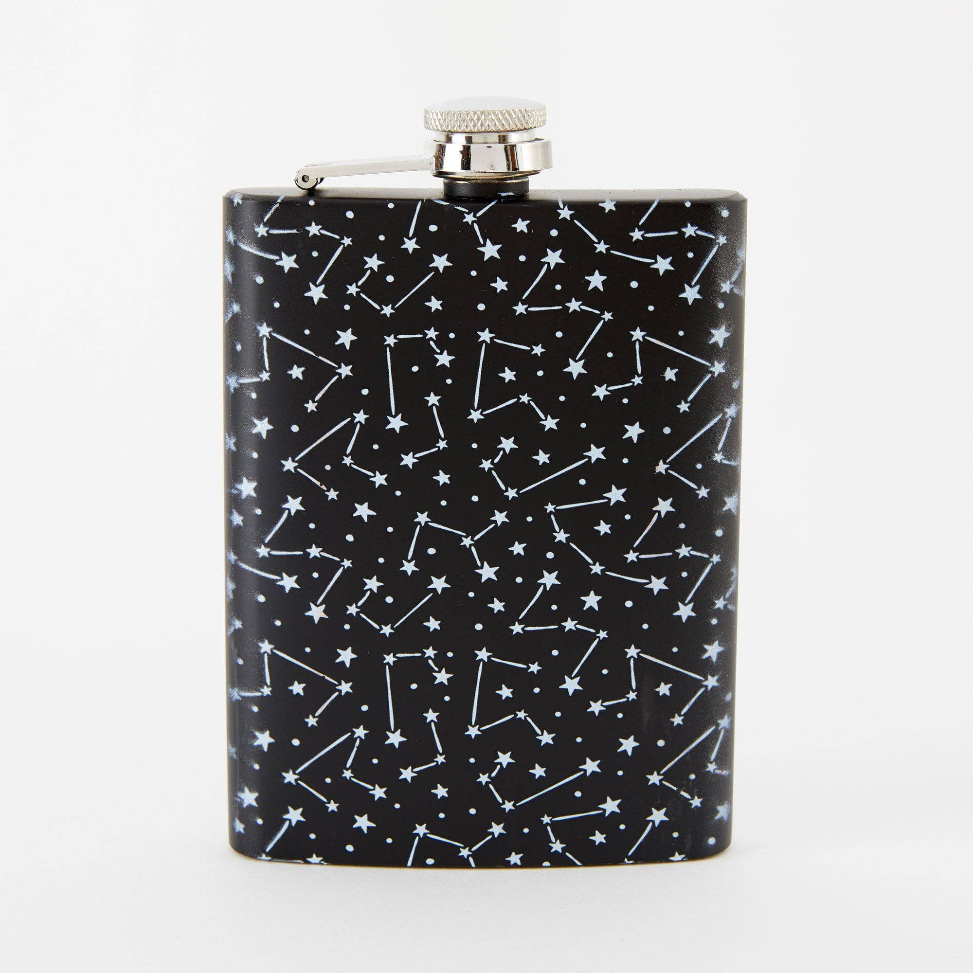 Punky Pins - Wholesale Flask - Constellation Hip Flask - Tall Black2