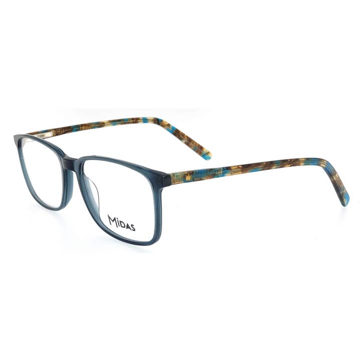 Lunettes de vue carrées en acétate coloré unisexes pour la vente par Midas Eyewear