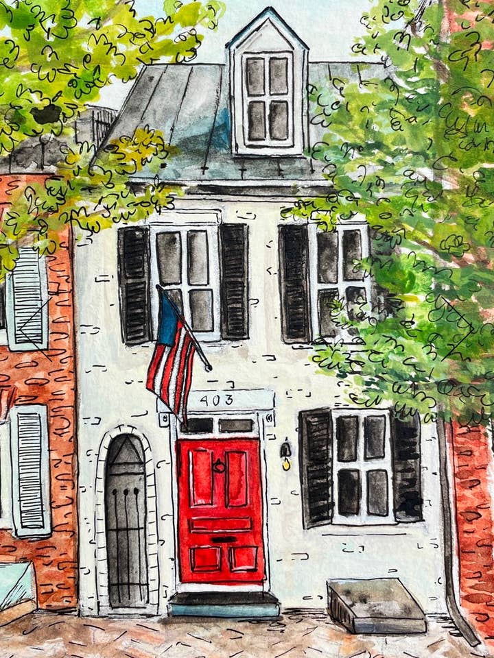 Impression d'art de Old Town Rowhouse pour la vente par Made by Caylea