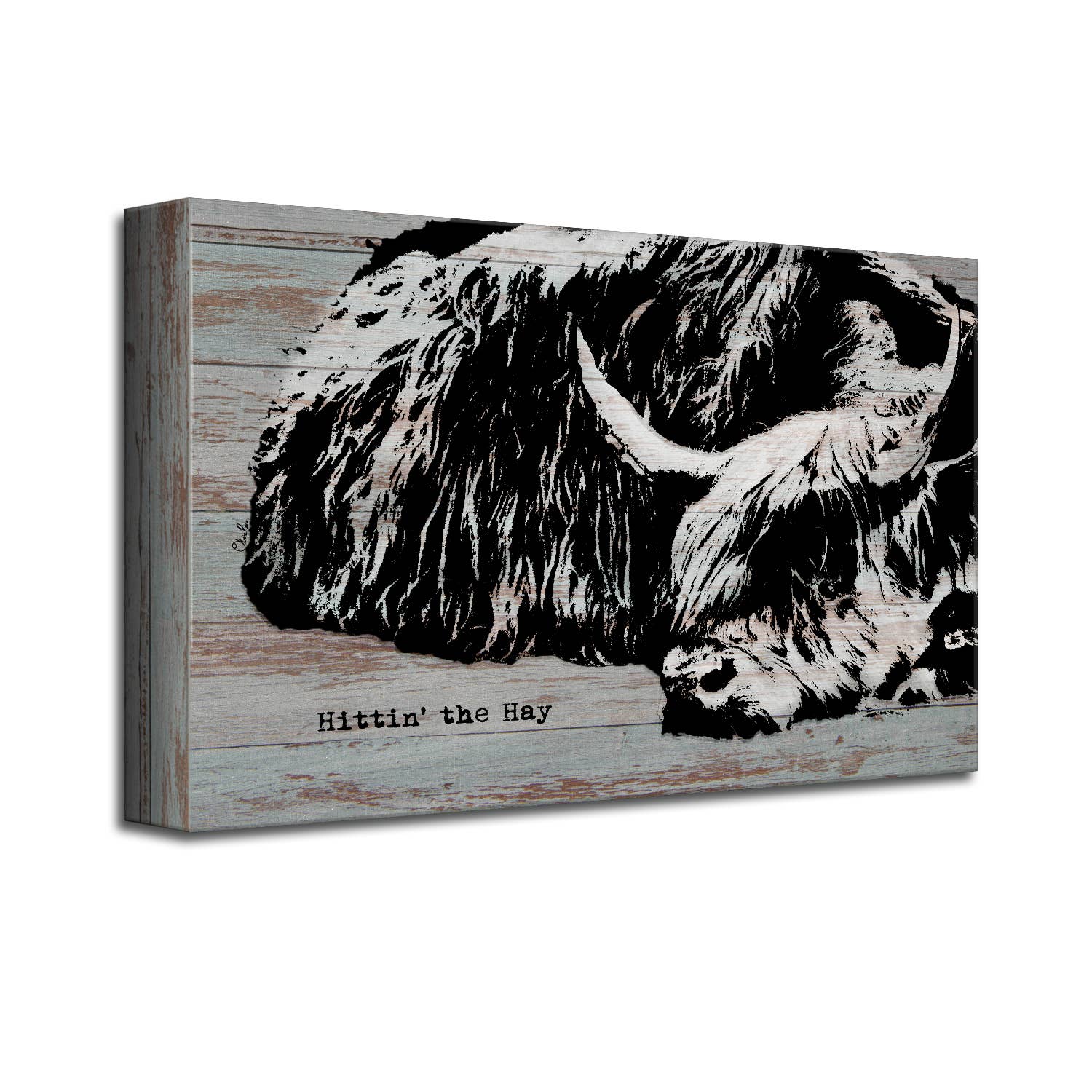 Ready2hangart, Inc. - Wholesale Art Print - Hittin' the Hay' Farmhouse Wrapped Canvas Animal Wall Art1