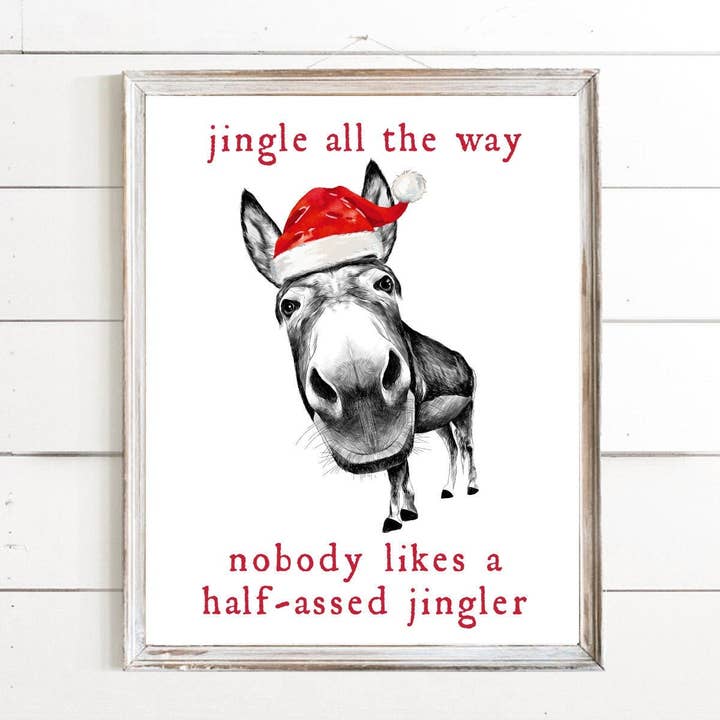 Jingle All The Way Donkey for wholesale by Lettered & Lined