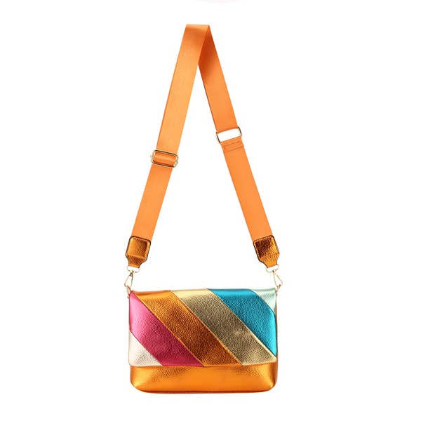 Nima Accessories Inc - Wholesale Shoulder Bag - Women's - Ladies Faux Leather Metal Multi Color Handbag