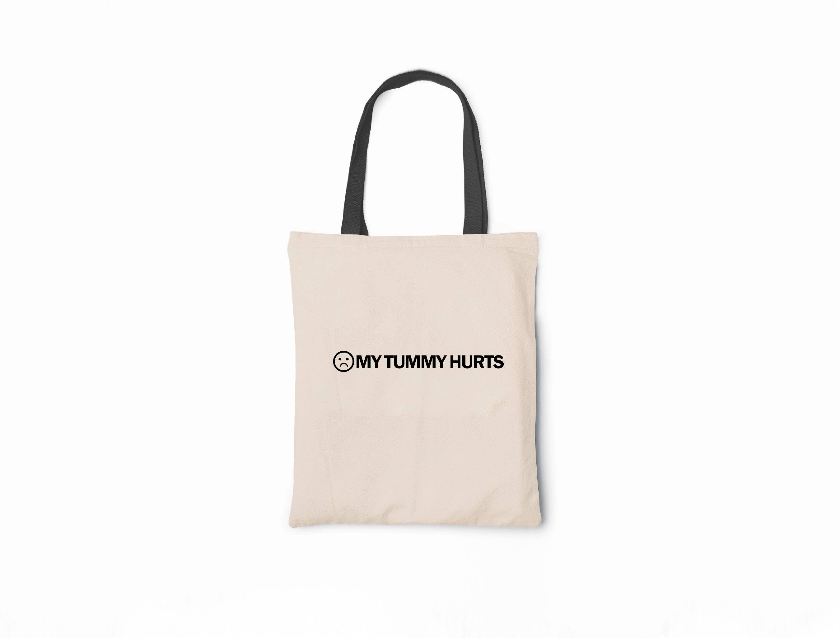 Calm Down Caren - Wholesale Tote Bag - Unisex - My Tummy Hurts - Canvas Tote Bag