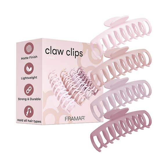 FRAMAR Extra Large Claw Clips For Thick Hair – Hair Claws for wholesale by Framar Hair Brushes & Hair Accessories