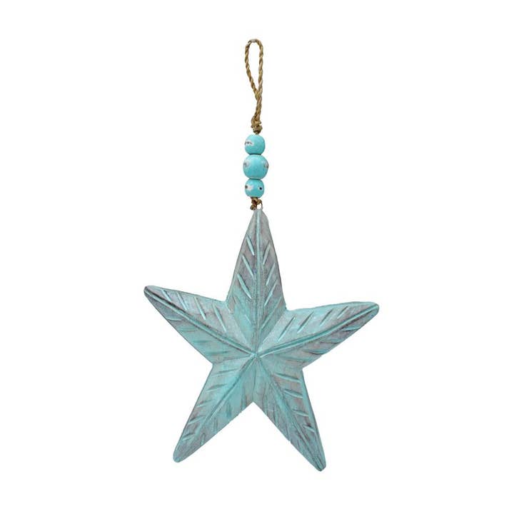 Mobile Starfish Sustainable Albesia Wood 34cm for wholesale by Shared Earth