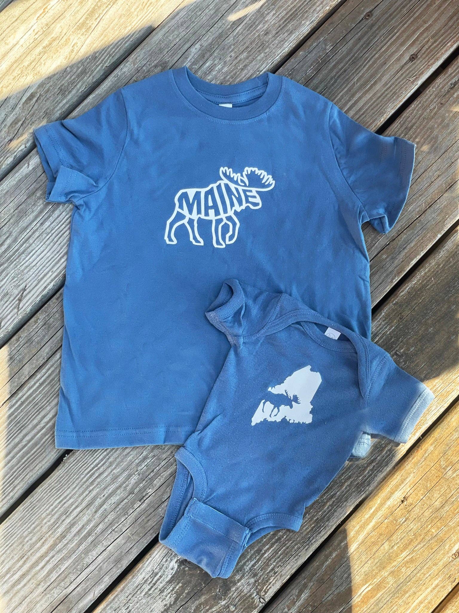 Reclaimed Maine Co. - Wholesale Bodysuit (Non-Footed) - Baby - Maine Moose Onesie | Maine Woodland Baby Apparel1