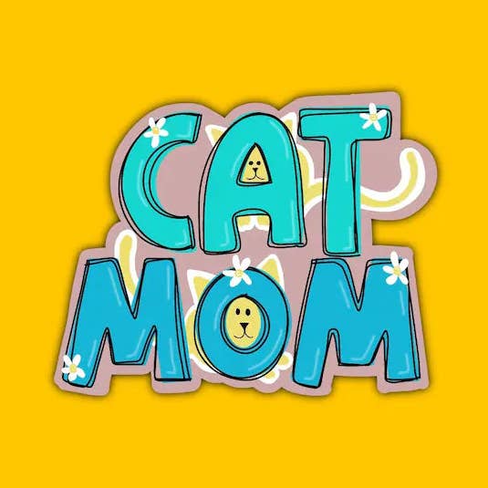 Maman Chat pour la vente par Megan Ceron Designs