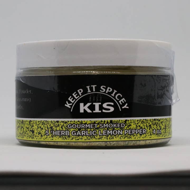 Gourmet Smoked 5 Star Herbed Garlic Lemon Pepper for wholesale by Keep It Spicey