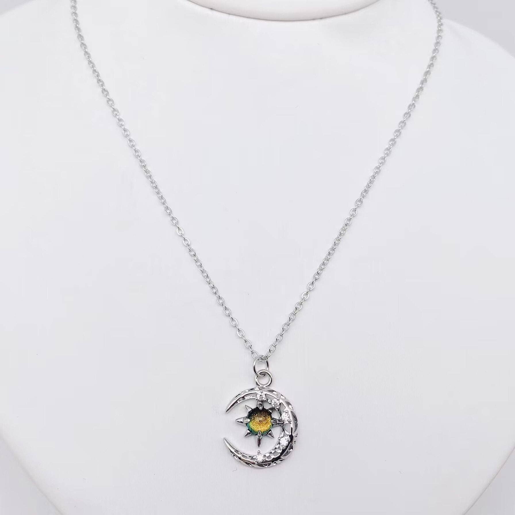 Mio Queena - Wholesale Pendant/Charm Necklace - Fantastical Crystal Star Moon Pendant Necklace - MS2
