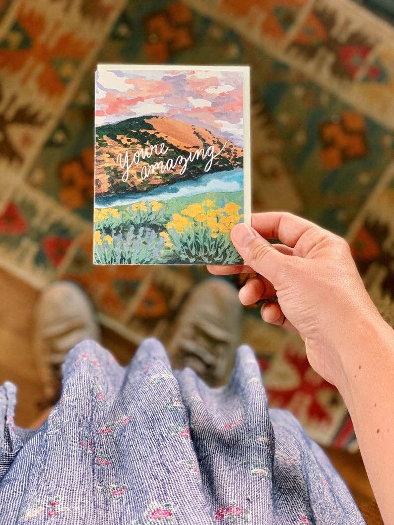 Little Salt Wagon - Wholesale Everyday Greeting Card - You're Amazing Nature Landscape Greeting Card8