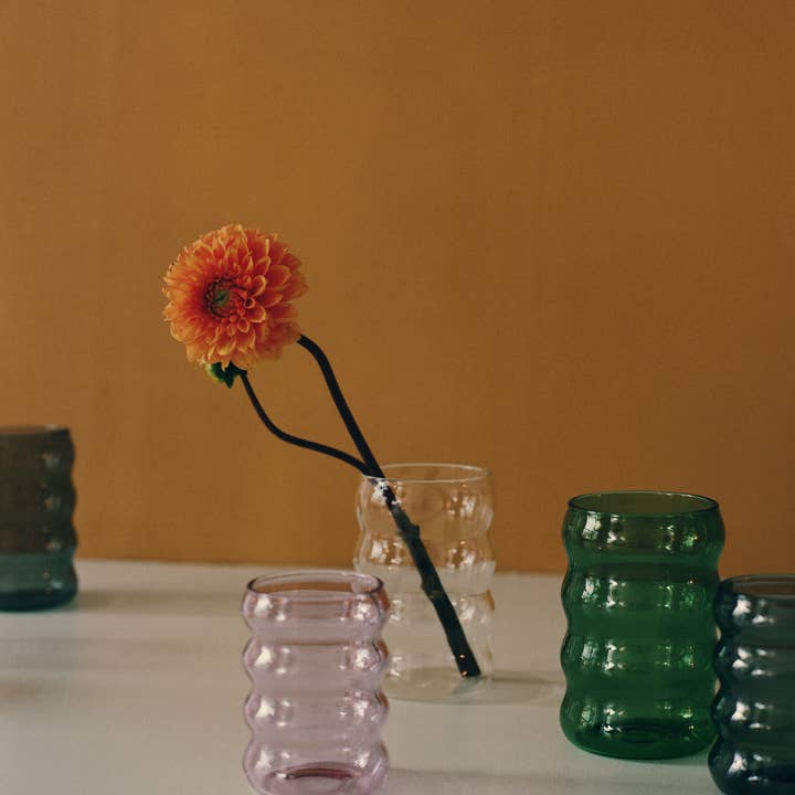 Sophie Lou Jacobsen - Wholesale Drinking Glass/Cup - 6oz Ripple Cup, Pink (Set of 2)3