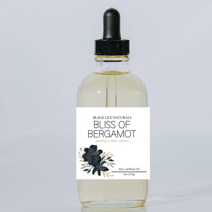 Bliss of Bergamot- Body Oil for wholesale by Black Lily Naturals