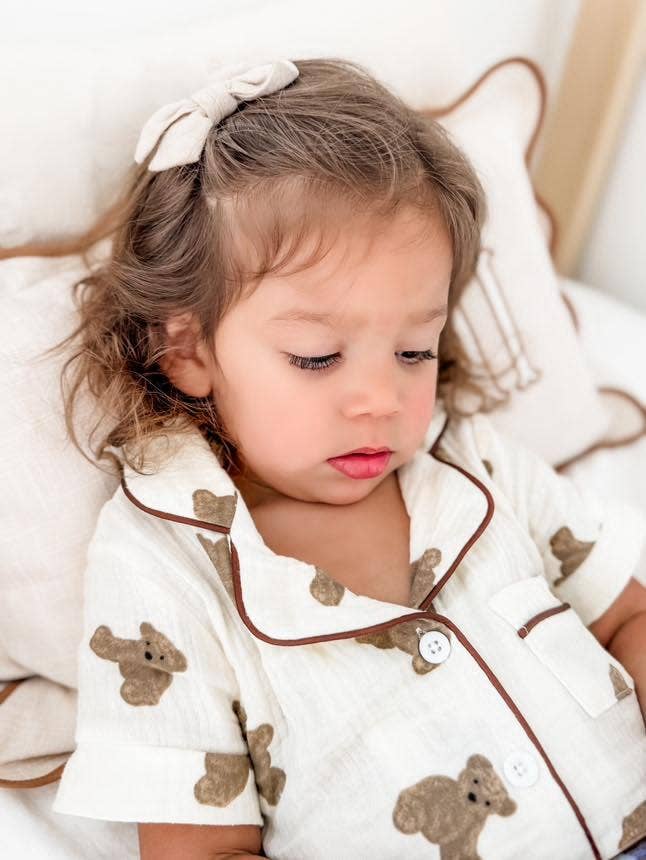 ntrl co. - Wholesale Sleepwear Set - Kids - Teddy Bear 2.0 Short Pajamas0