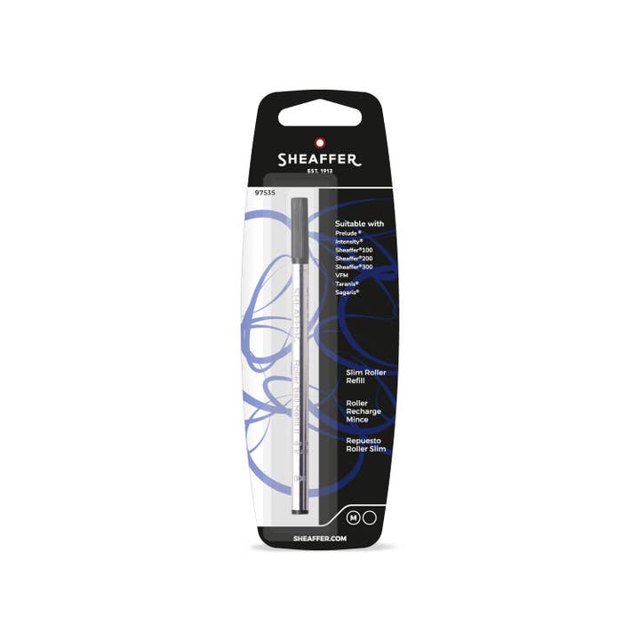 Sheaffer Pens - Wholesale Pen - Sheaffer Slim Rollerball Refill - Black Medium - Blister Card