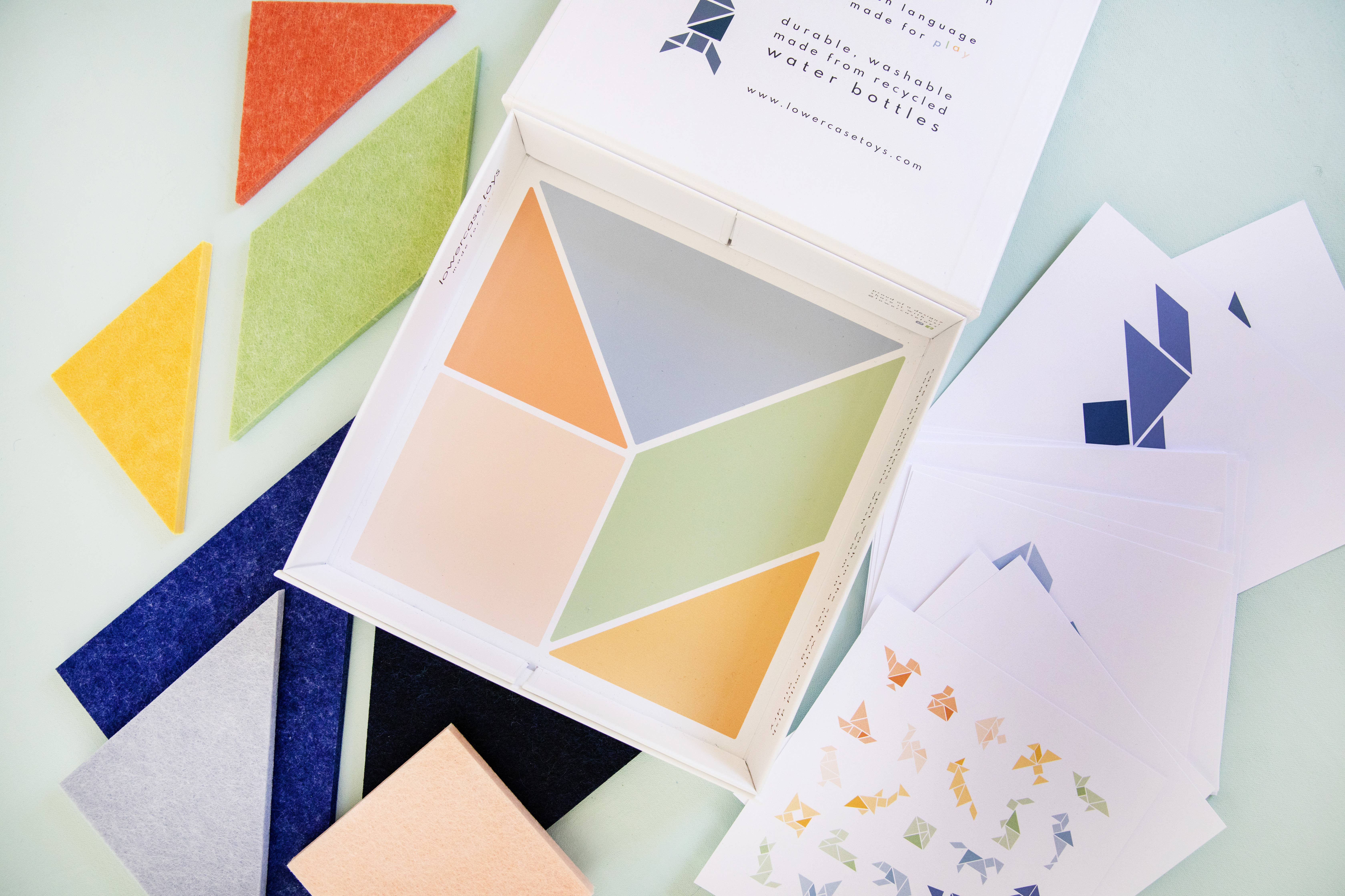 Lowercase Toys - Vente Cubes de jeu – enfant et bébé - Ensemble de blocs Tangram6