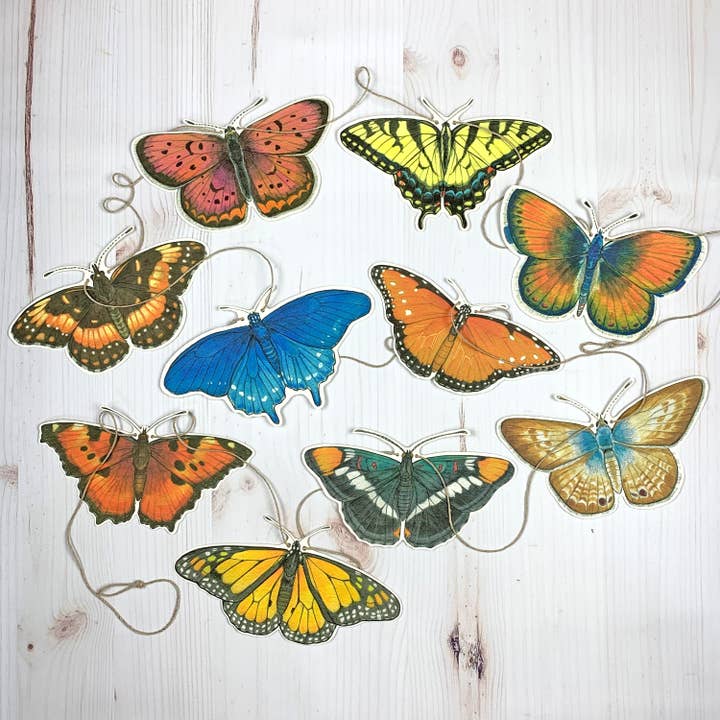 Sarah Draws Things - Wholesale Bunting/Garland - Western U.S. Native Butterfly Illustrated Garland2