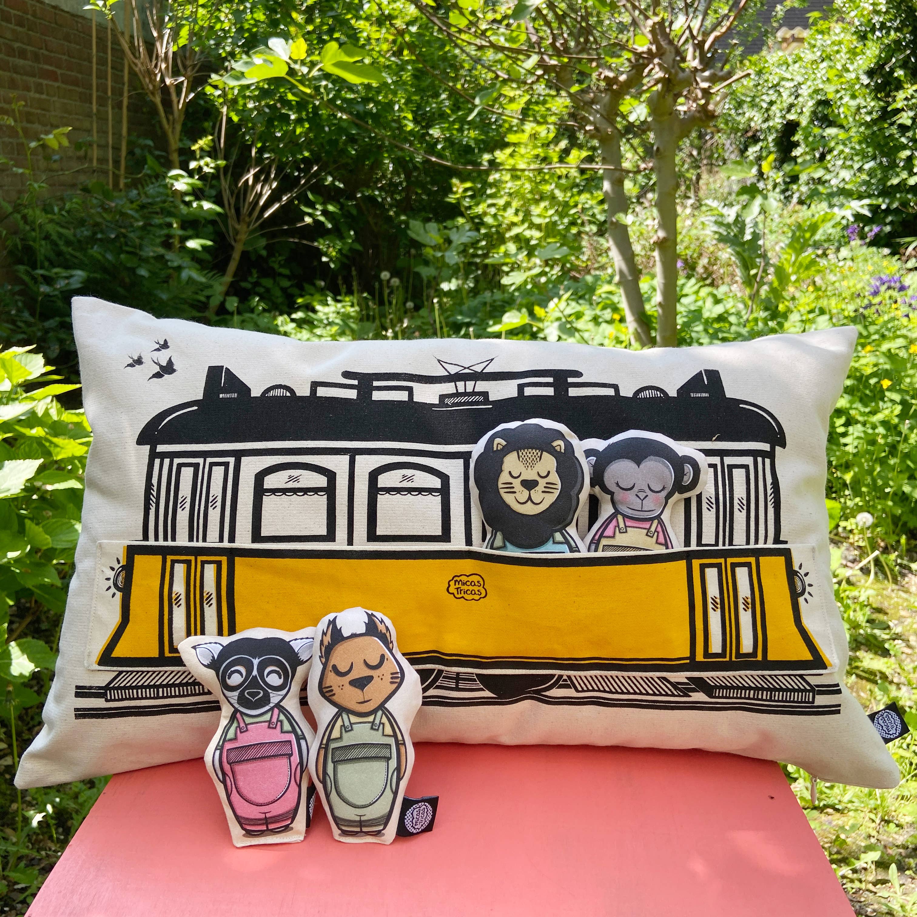Micastricas - Wholesale Pillow/Cushion - Kids & Baby - Interactive Cushion - Old tram1
