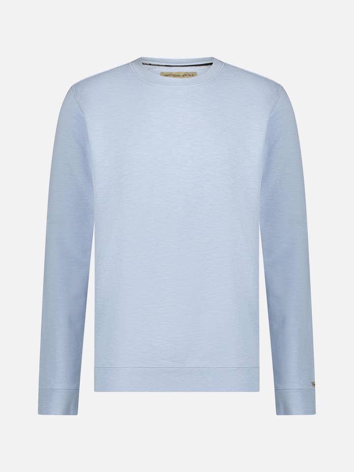 Harrison | Sky Blue Casual Crewneck Sweatshirt for wholesale on Faire