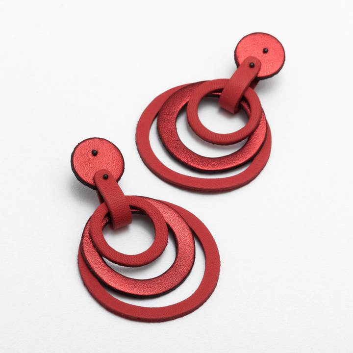 Koncentriske Cirkler Læderøreringe for engroshandel hos C.KARAKALPAKI