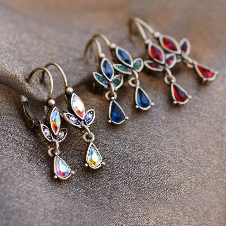 Sweet Romance Jewelry - Wholesale Dangle Earrings - Swarovski Crystal Dainty Teardrop Earrings4