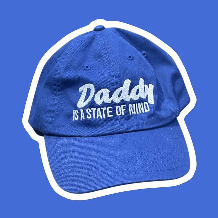 Daddy Is a State of Mind - Gestickte Papa-Mütze für den Großhandel von Calm Down Caren