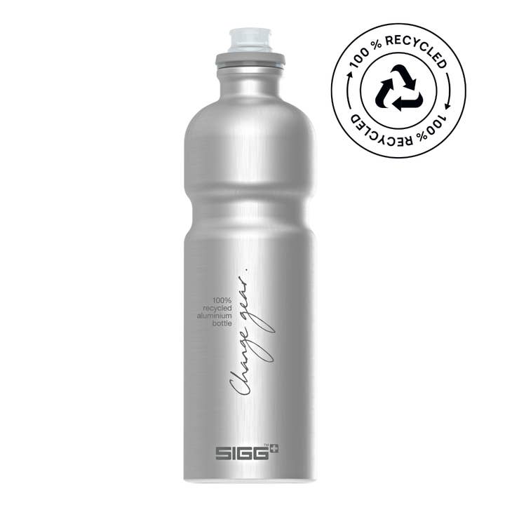 Bike Water Bottle 0.75L Recycled Metal Flask Move MyPlanet for wholesale by SIGG Switzerland Bottles