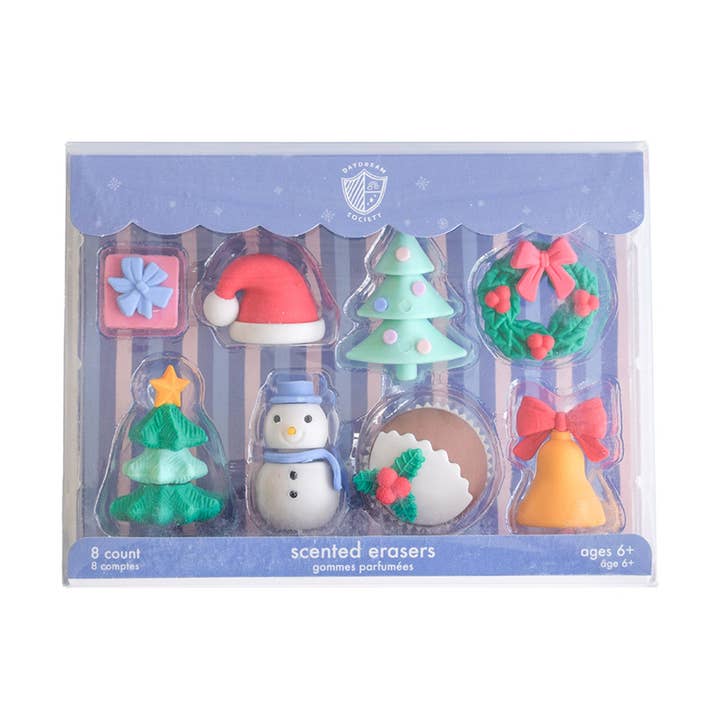 Christmas Eraser Set for wholesale by Jollity & Co. + Daydream Society