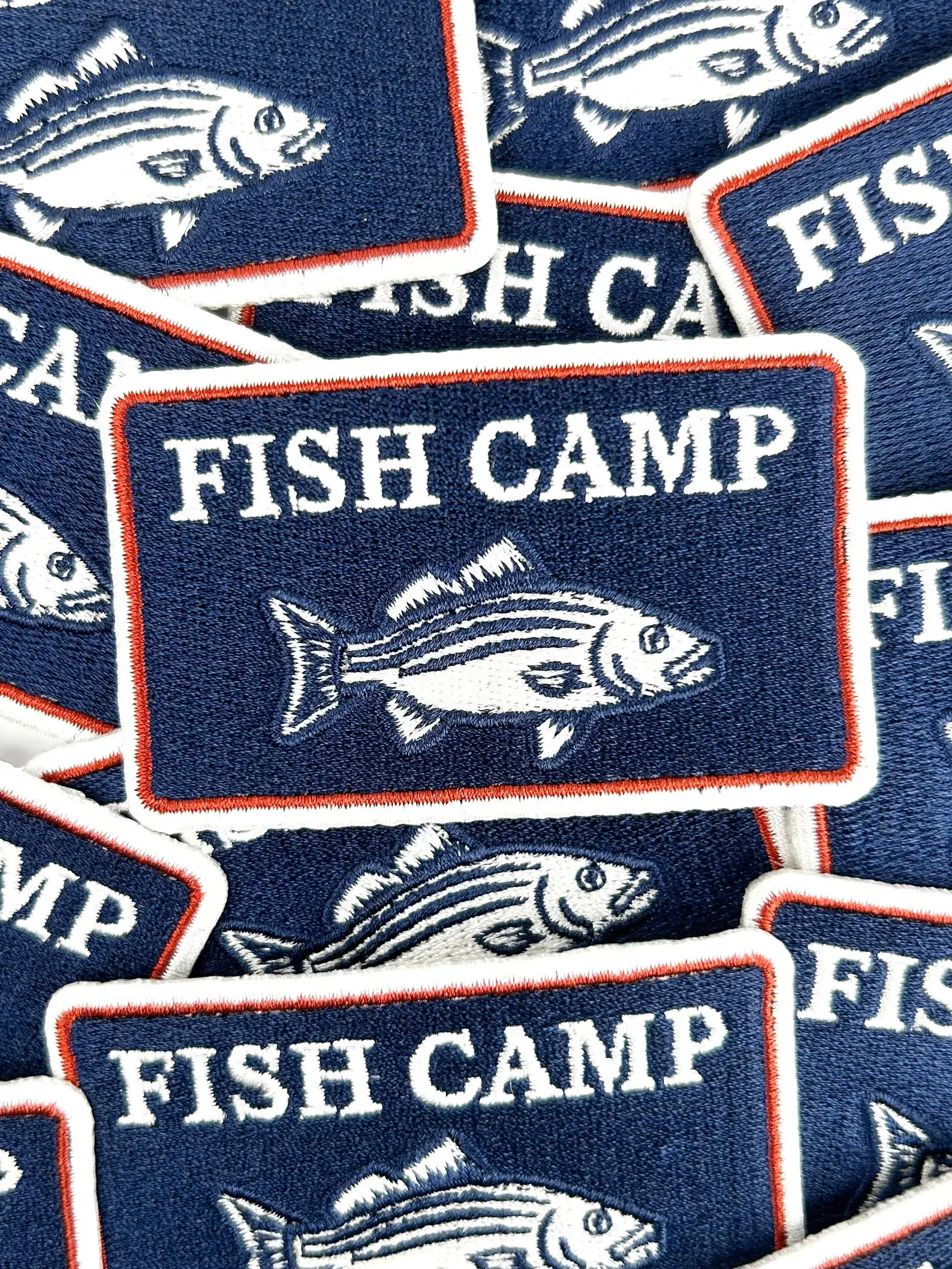 Field Trip Threads - Wholesale Patch - Fish Camp Patch – Embroidered Iron On Coastal Outdoors Lake2
