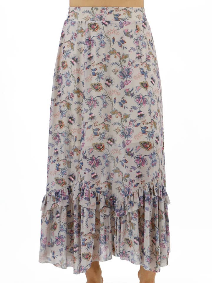 Mesh Floral Maxi Skirt for wholesale on Faire6