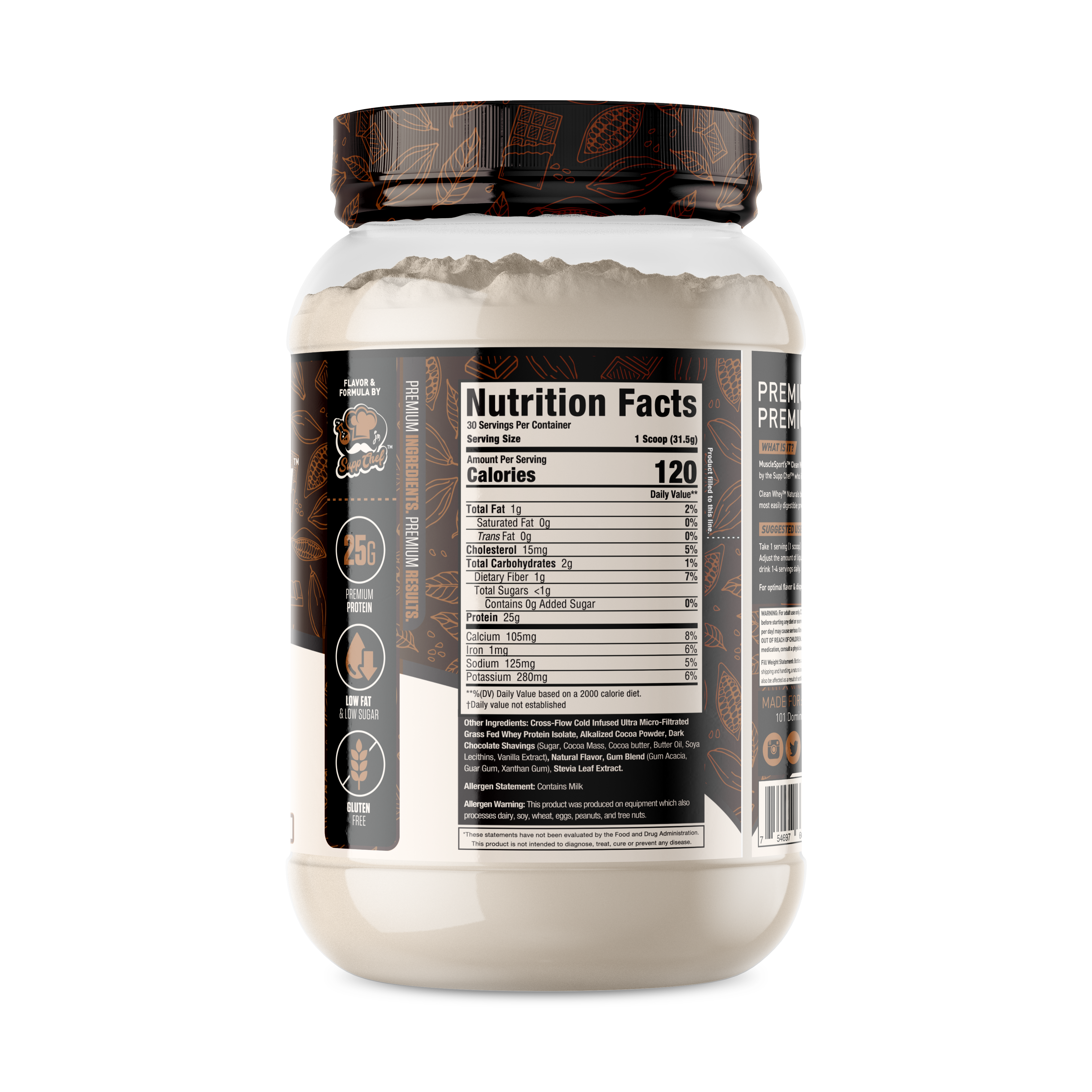 MuscleSport - Wholesale Protein/Superfood Powder - Clean Whey - Grass Fed Whey Protein Isolate3