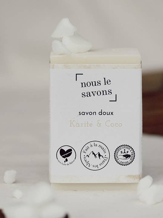 Sapone morbido al burro di karité - Cocco per la vendita all'ingrosso da parte di Nous Le Savons