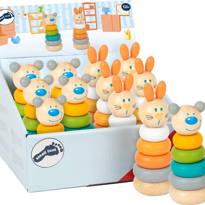 Display Stapelturm Pastell | Displays | Holz für den Großhandel von small foot