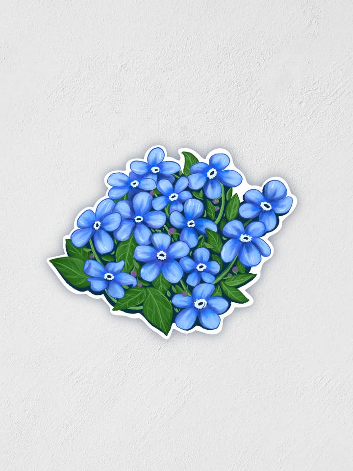 Forget Me Not Flowers | Botanical | Waterproof for wholesale by Little Rocks Design