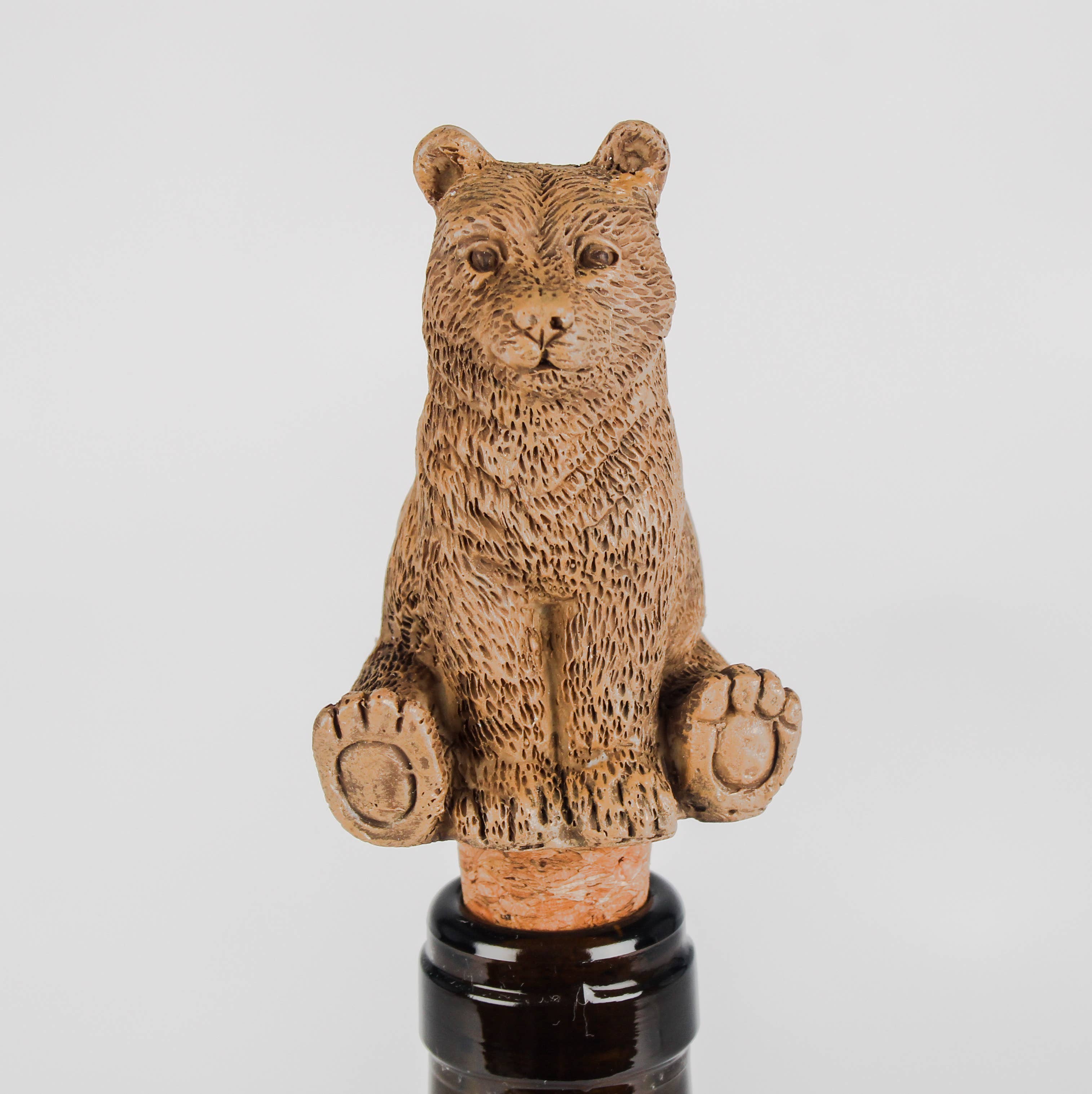 Originals International Ltd - Wholesale Wine Stopper - Brown Bear Bottle Stop