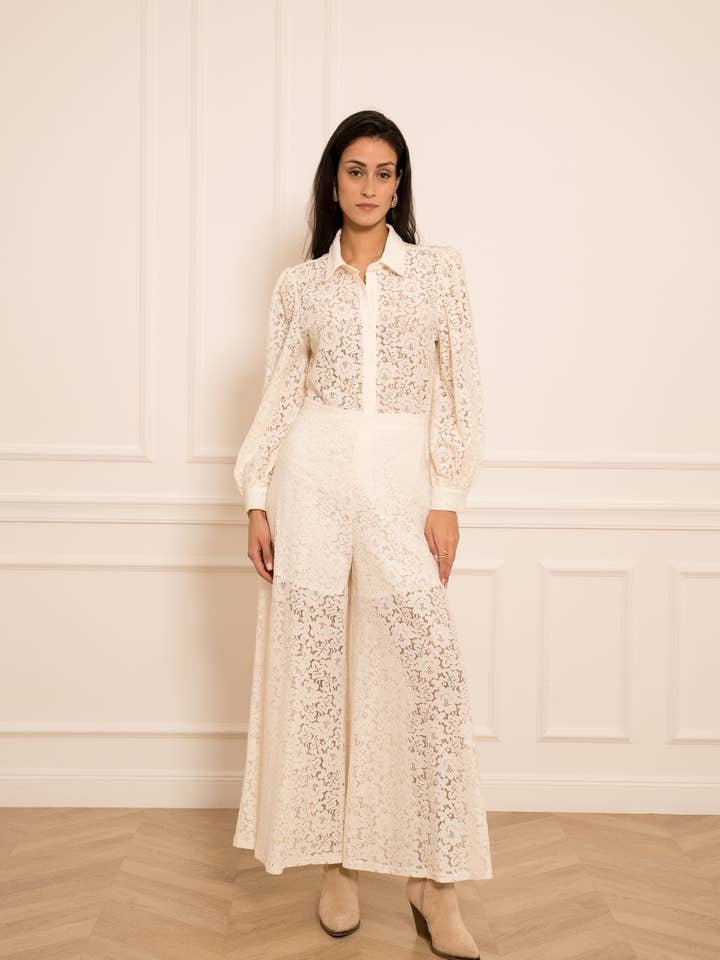 Charlotte skjorte & bukser sæt - CK08395 & CK08539 for engroshandel hos CHOKLATE PARIS