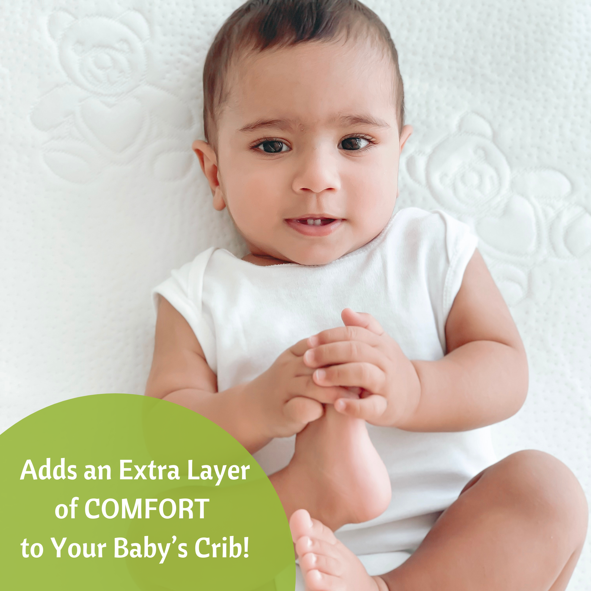 Vesta Baby - Wholesale Fitted Sheet - Kids & Baby - Baby Crib Mattress Protector Fitted Bamboo Jacquard 52x28 in1