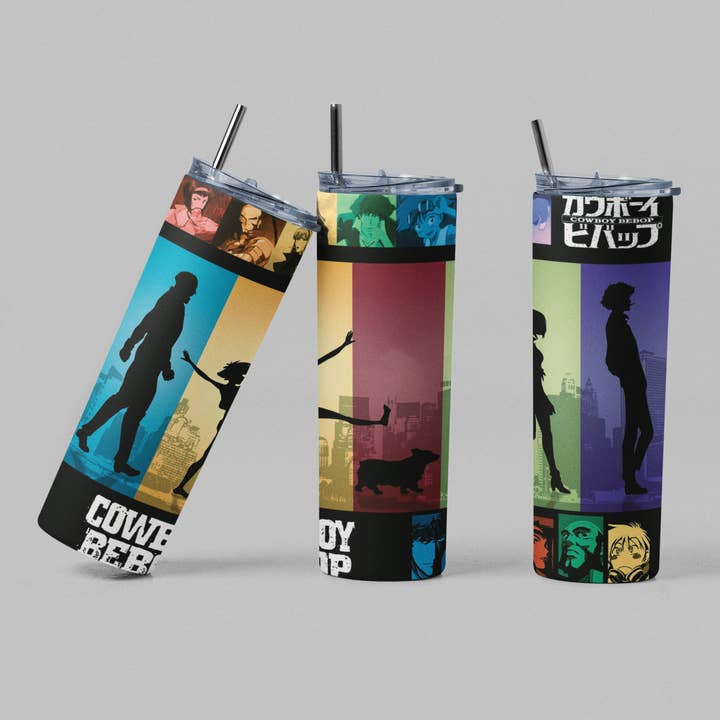 The Geek Boutique - Wholesale Insulated Mug/Tumbler - Cowboy Bebop Panels Anime Inspired Tumbler