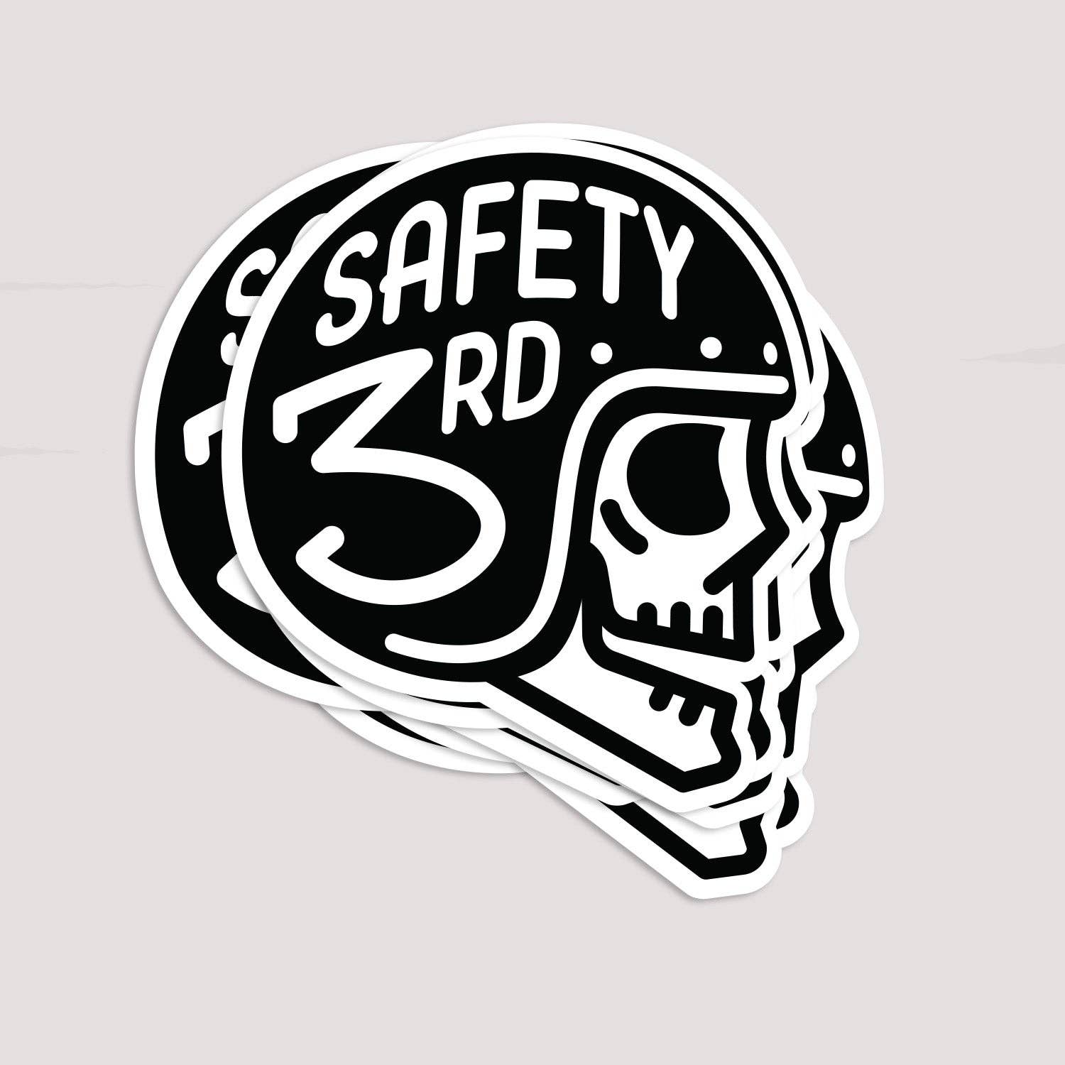 Squatchy - Wholesale Sticker - Safety Third Helmet Sticker7