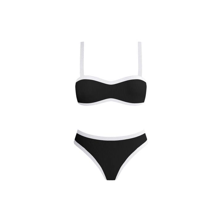 Black and White Wandering in Paris Bikini Set for wholesale on Faire
