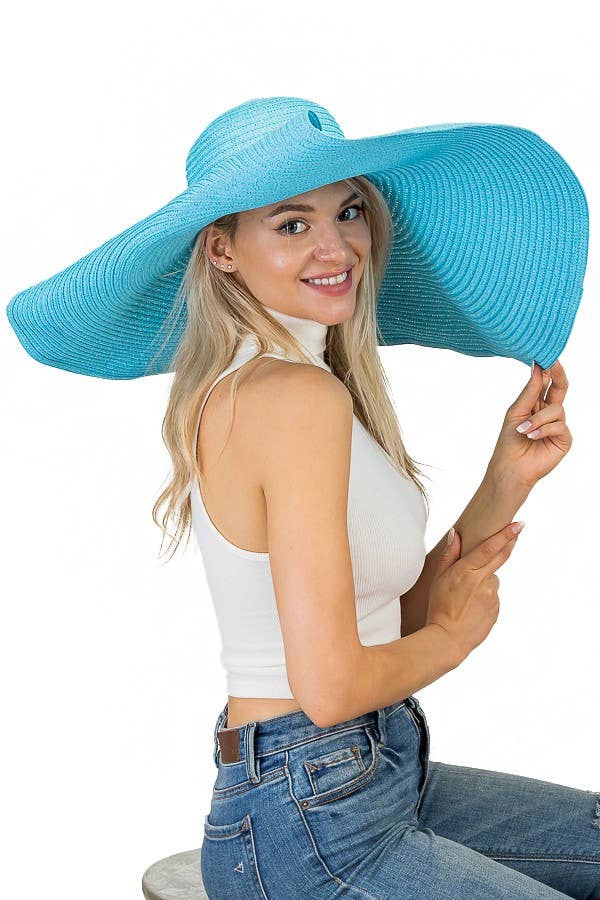 Cap Zone - Wholesale Straw Hat - Women's - Extra Wide Brim Toyo Straw Sun Hat10
