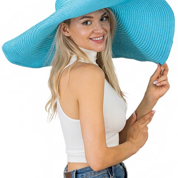 Cap Zone - Wholesale Straw Hat - Women's - Extra Wide Brim Toyo Straw Sun Hat10