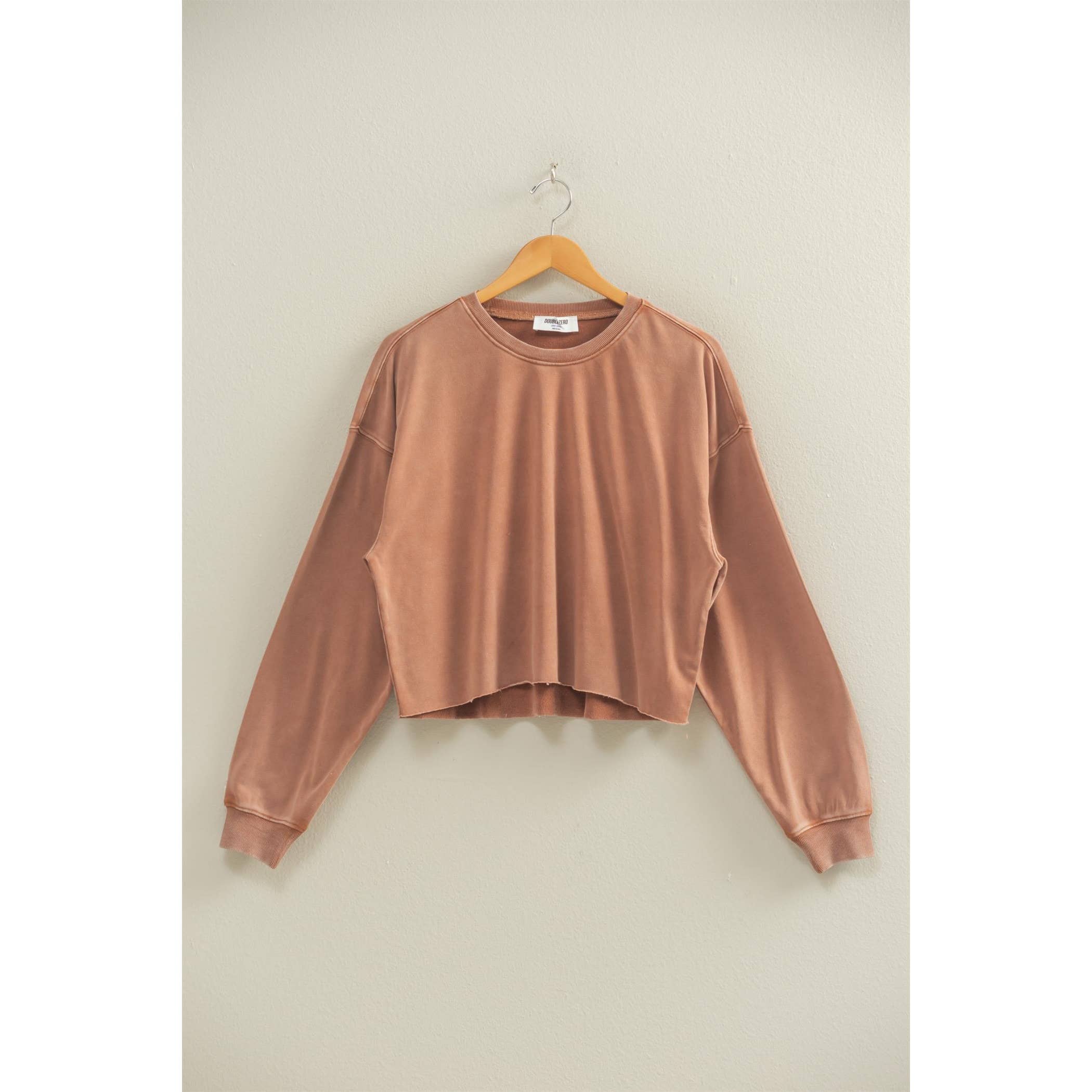 HYFVE - Wholesale Sweatshirt - Women's - Cropped Crewneck Sweatshirt With Oversized Sleeves10